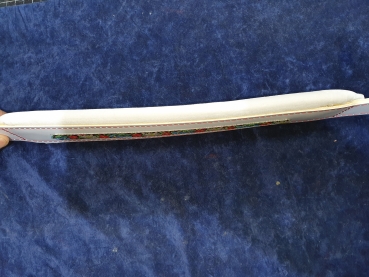 Bassriemen, 8cm - Folk Weiß